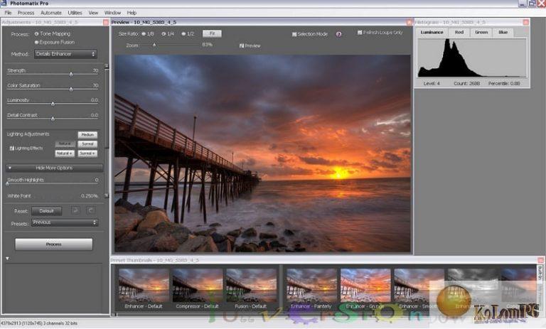 free HDRsoft Photomatix Pro 7.1 Beta 1
