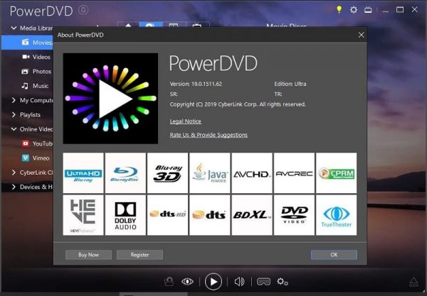 CyberLink PowerDVD Ultra 22.0.3008.62 for mac download