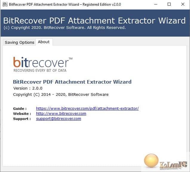 BitRecover PDF Attachment Extractor Wizard 2