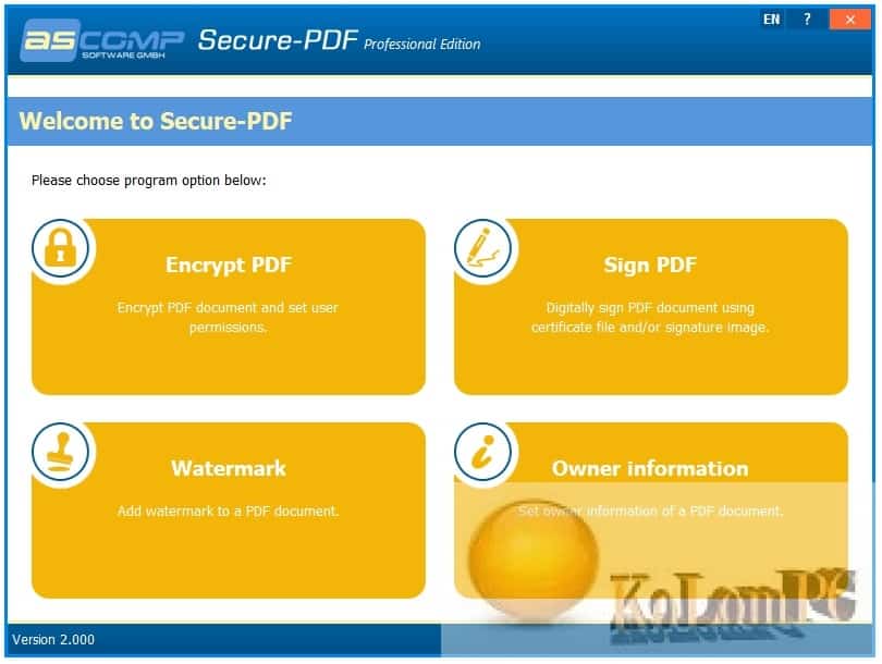 Secure-PDF Professional Edition 