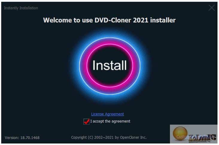 instalation of DVD-Cloner