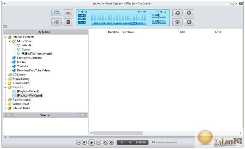 JetAudio main window
