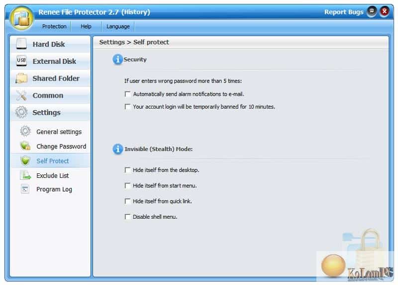 File Protector workspace 3