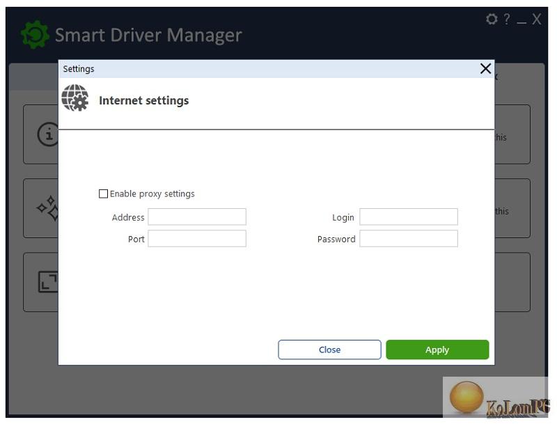 Driver Manager settings 2